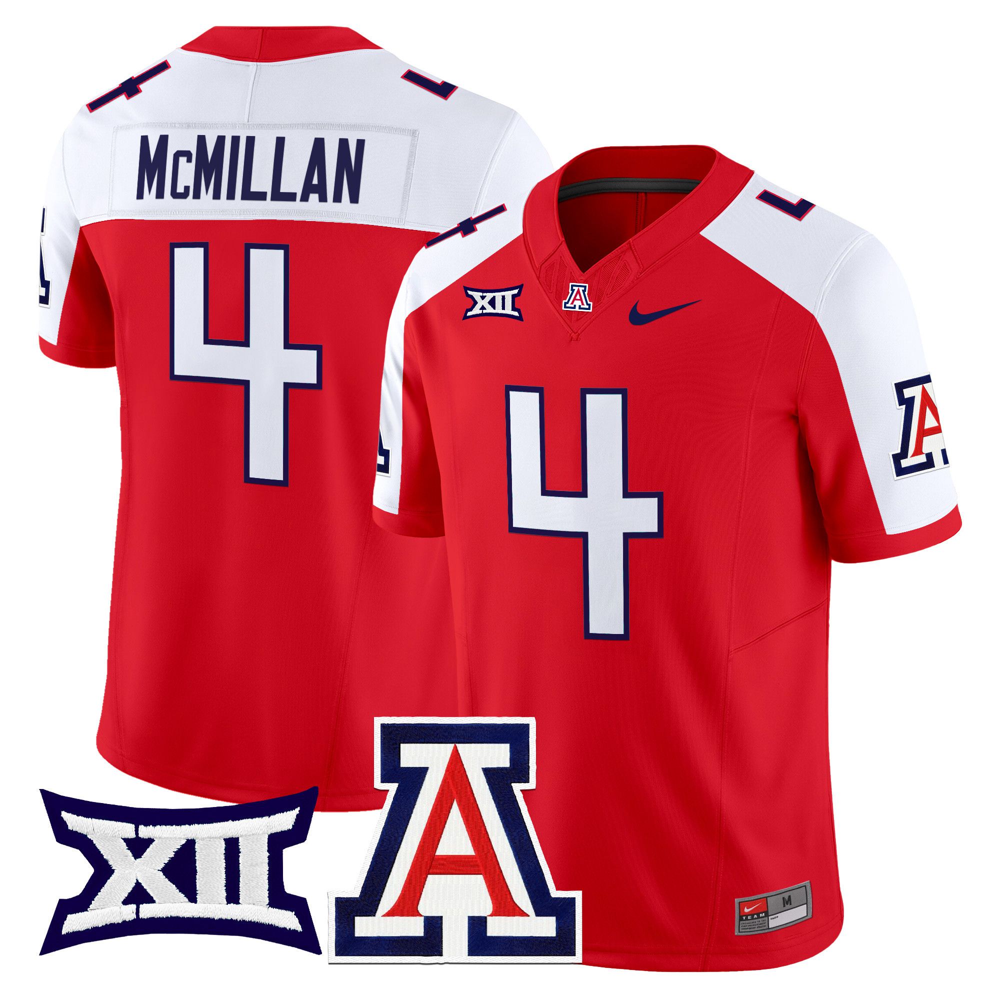 Men Arizona Wildcats #4 Mcmillan Red Nike 2024 Vapor Limited NCAA Jersey